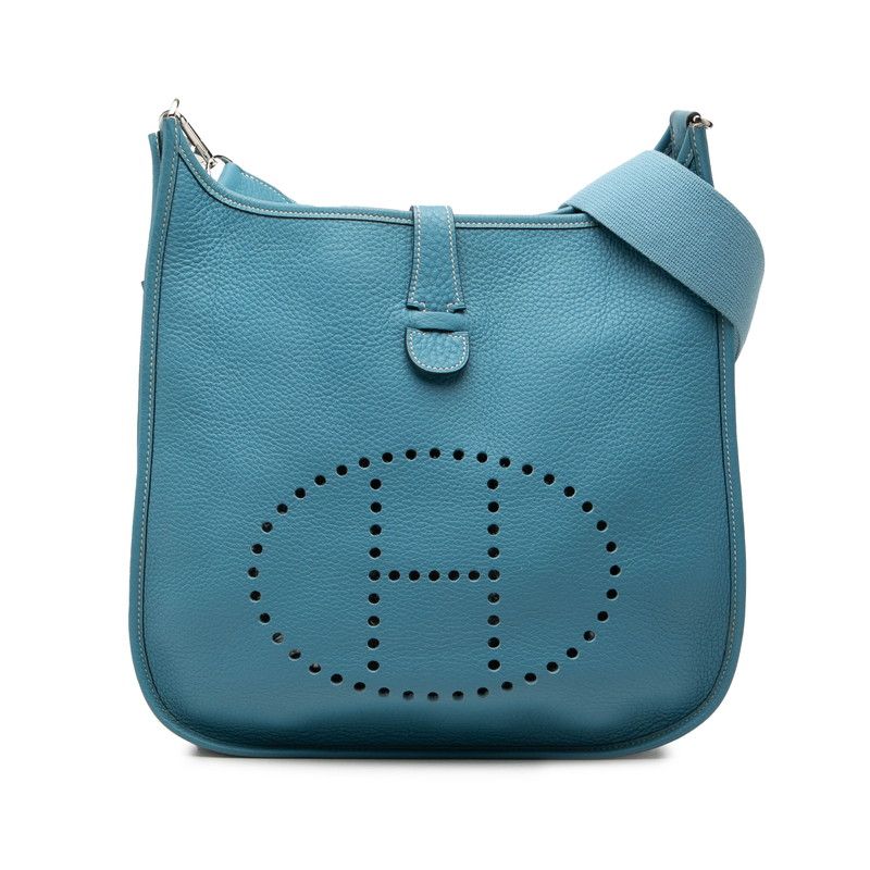 エルメス エブリン2 GM 斜め掛け ショルダーバッグ ブルージーン トゴ レディース HERMES【1-0275870】