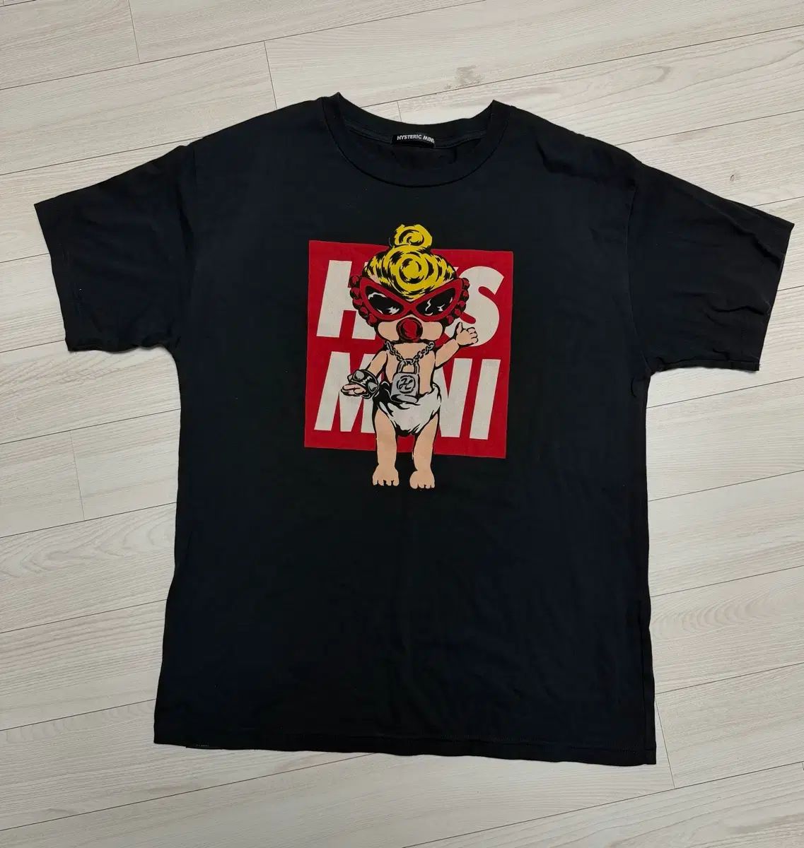 ヒステリックミニ ブラック半袖Tシャツ