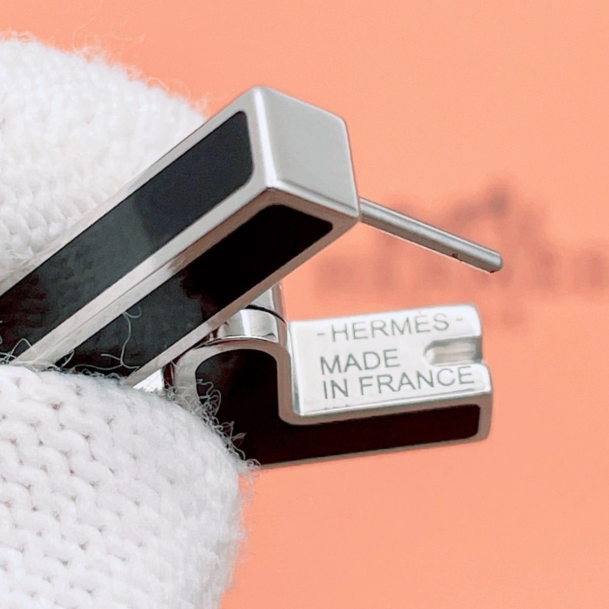 ◇エルメス◇消毒清掃済 HERMES ハバスキュール ピアス シングルピアス