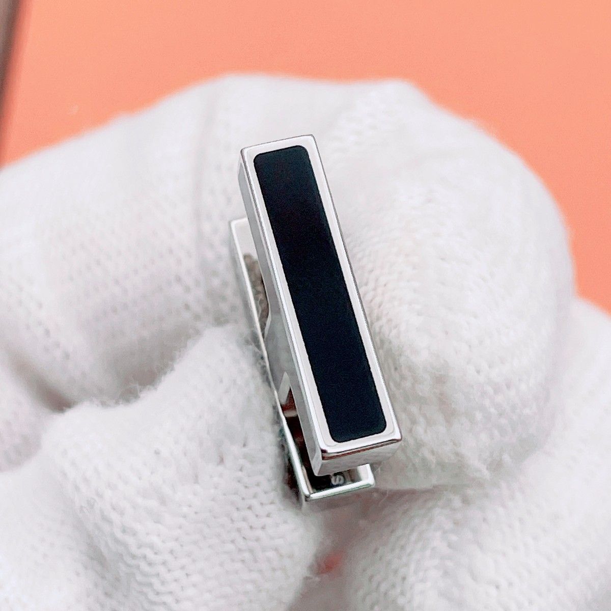 ◇エルメス◇ハバスキュール/シングルピアス/ブランド/シルバー/ブラック ◇エルメス◇消毒清掃済 HERMES ハバスキュール ピアス シングルピアス