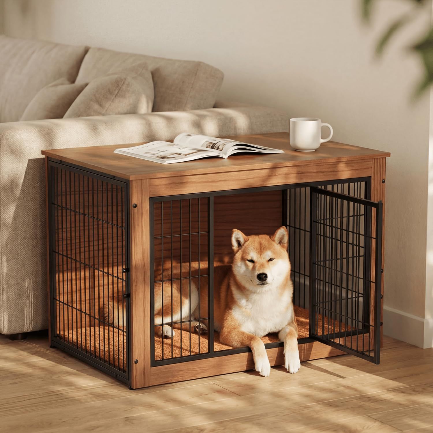 Alebert｢アレベルト｣ 犬 ケージ ペットケージ 木製 犬サークル 大中型