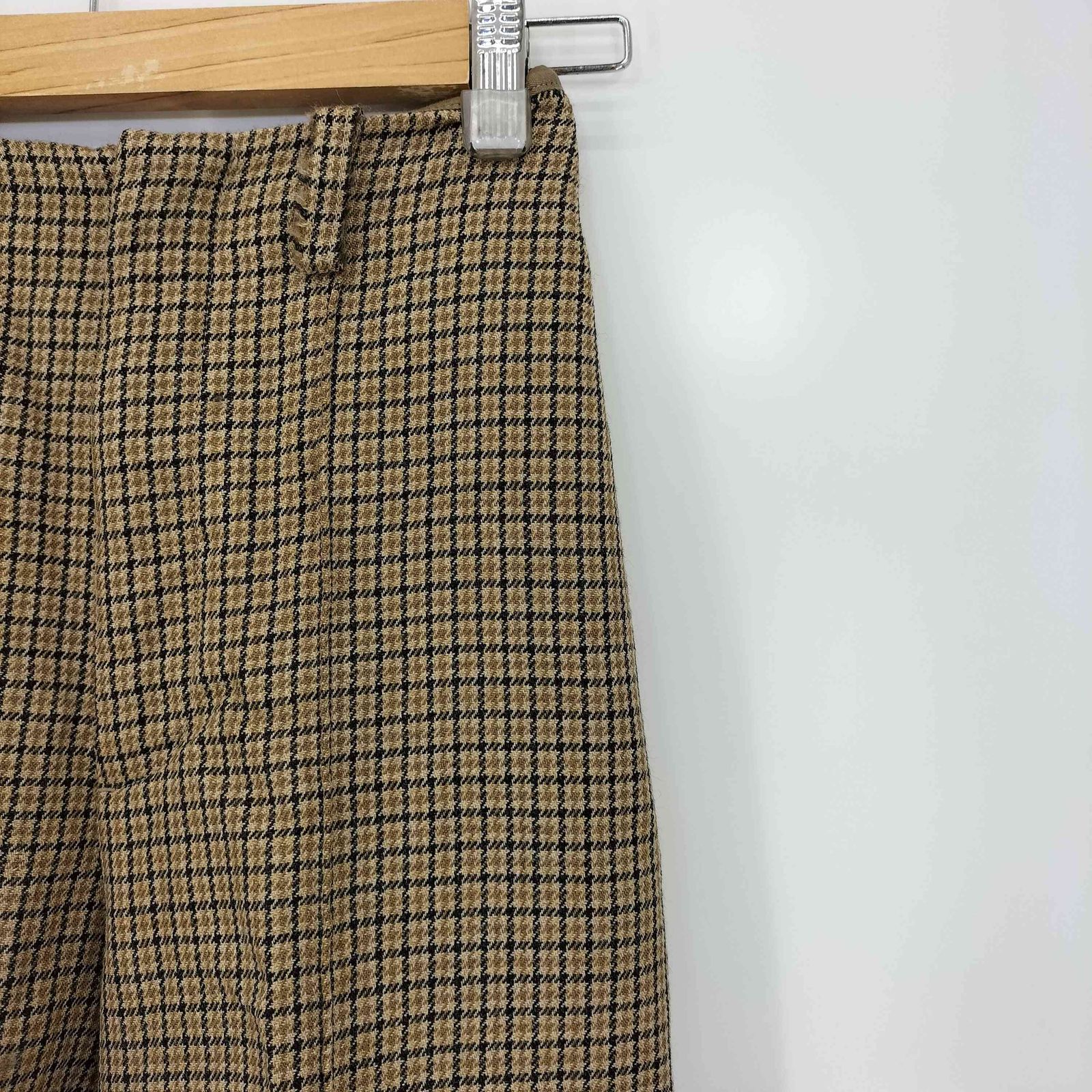 オーラリー AURALEE DOUBLE FACE CHECK WIDE SLACKS ダブルフェイス