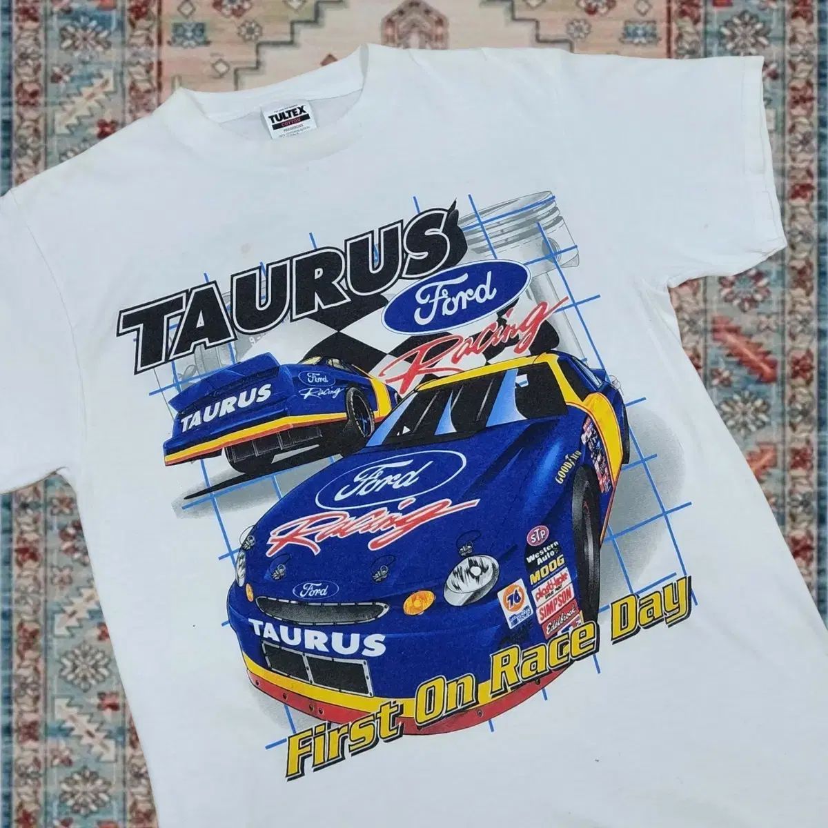 90s ヴィンテージ ツールテックス フォード トーラス ナスカー レーシング Tシャツ L