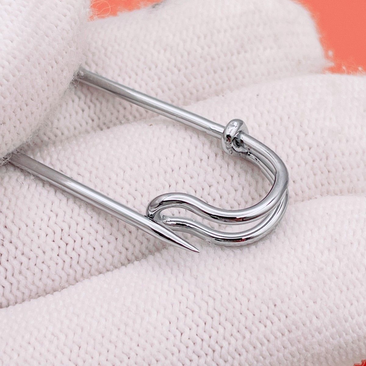 ◇エルメス◇清掃消毒済 HERMES セリエ ピンブローチ ブローチ 安全