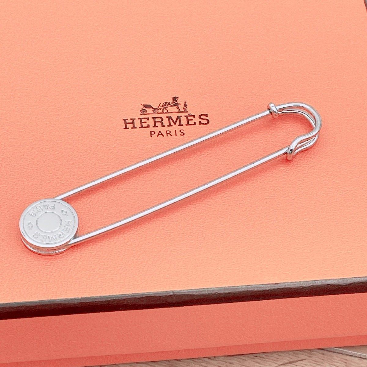◇エルメス◇清掃消毒済 HERMES セリエ ピンブローチ ブローチ 安全