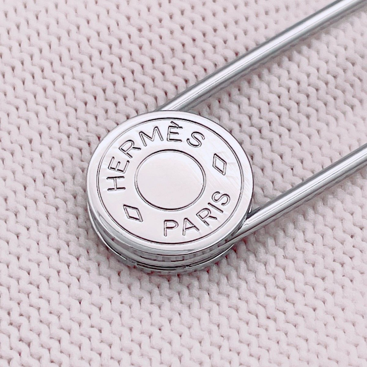 ◇エルメス◇清掃消毒済 HERMES セリエ ピンブローチ ブローチ 安全