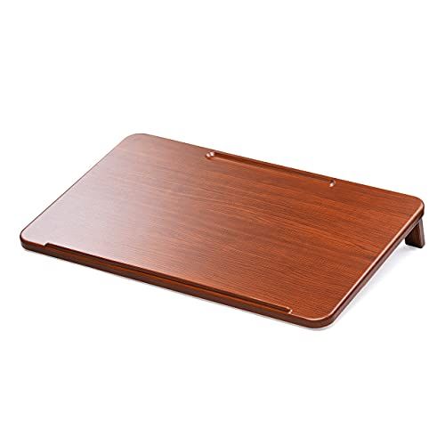 サンワダイレクト 傾斜台 勉強 卓上 幅56×奥行35cm 傾斜10度 リビング学習 勉強台 ノートPC・タブレット対応 木目調 200-STN059ｍａ