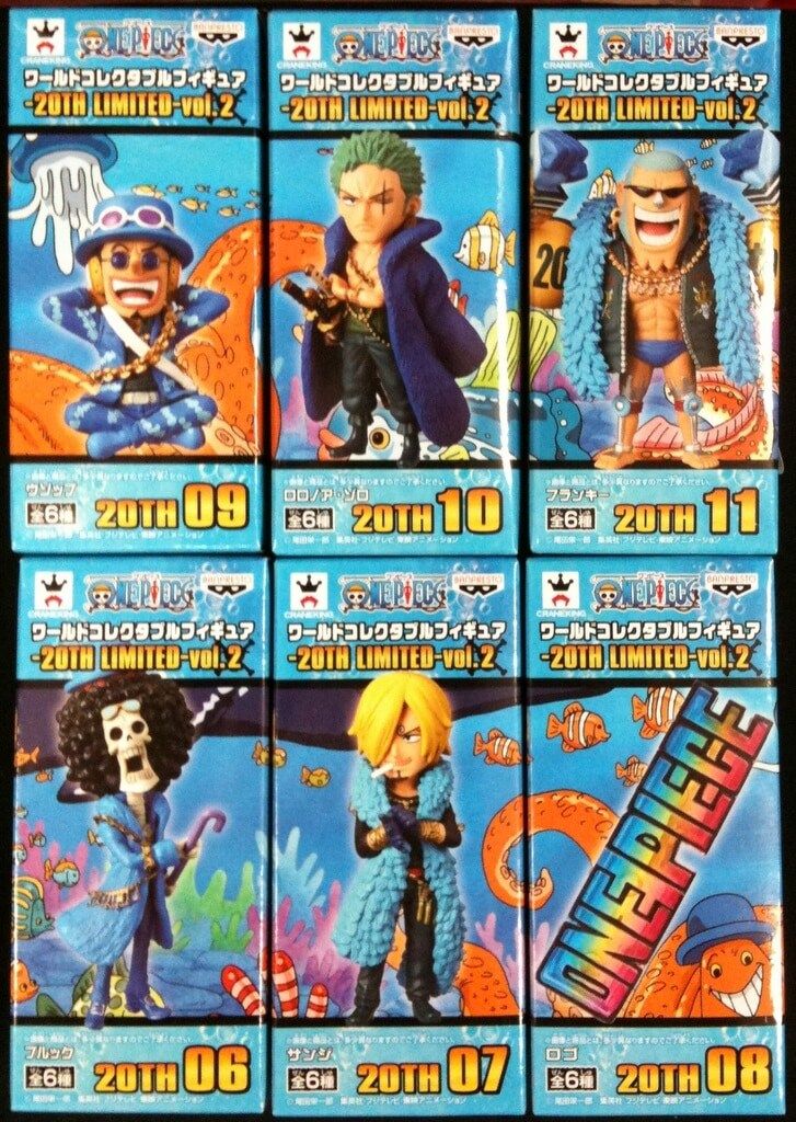 バンプレスト WCF ワンピース 20TH LIMITED vol.2 全6種セット