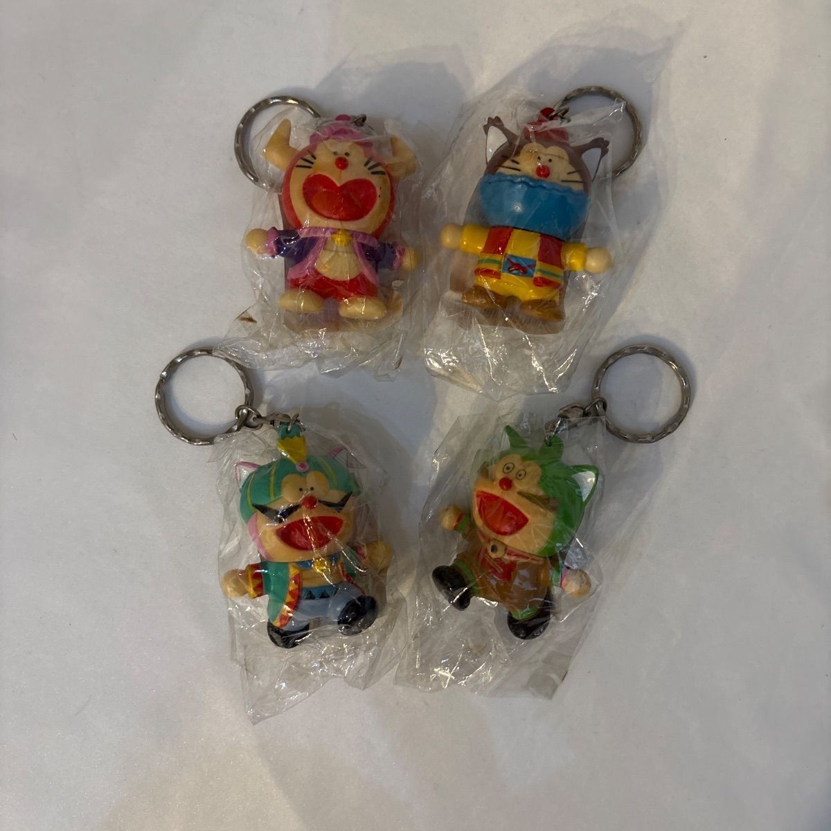 当時物ドラえもんズ　キーホルダーセット 中古保管品】ザ・ドラえもんズ キーホルダー 4種セット 当時物 レトロ