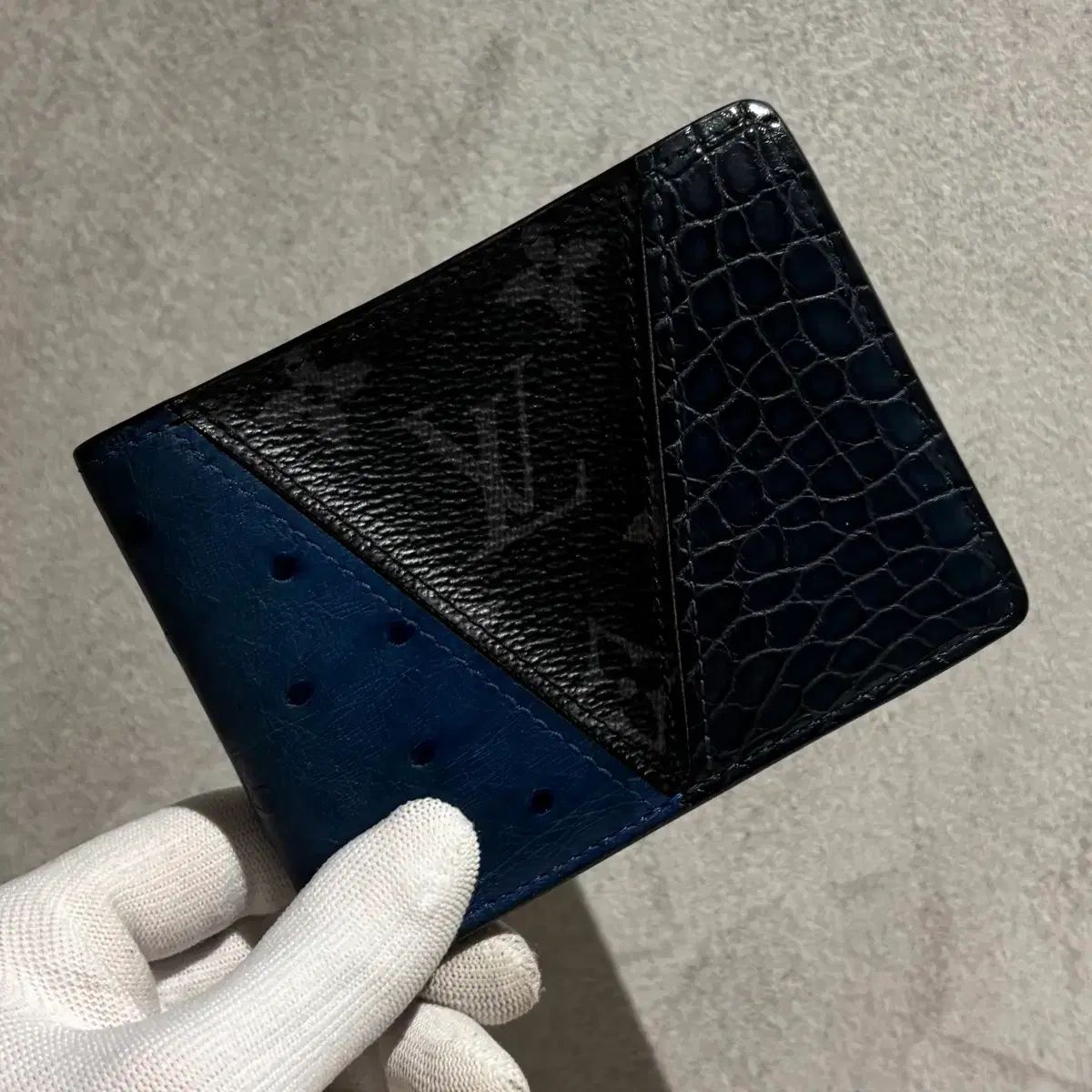 OS タグ 構成 Louis Vuitton ルイヴィトン エキゾチック パッチワーク 二つ折り財布