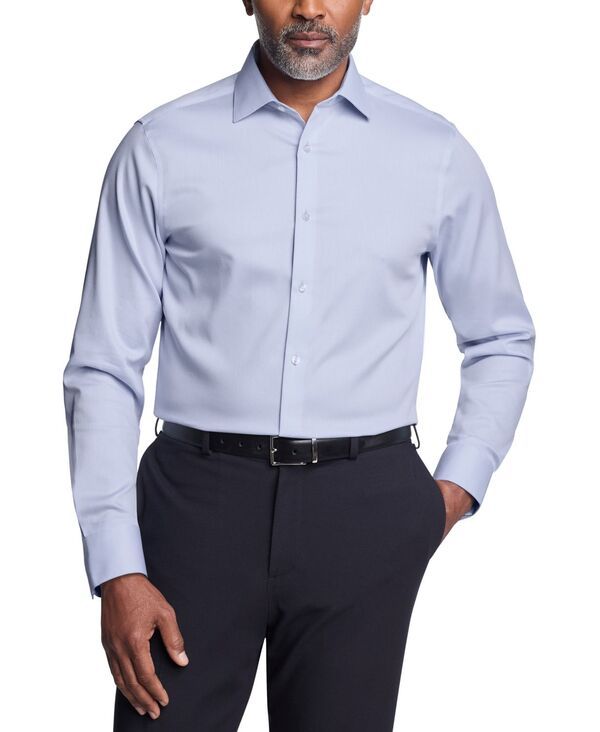 カルバンクライン メンズ トップス シャツ スリムフィット プラスサイズ Tシャツ Calvin Klein Mens Steel Plus Slim Fit Dress Shirt Blue ブルー