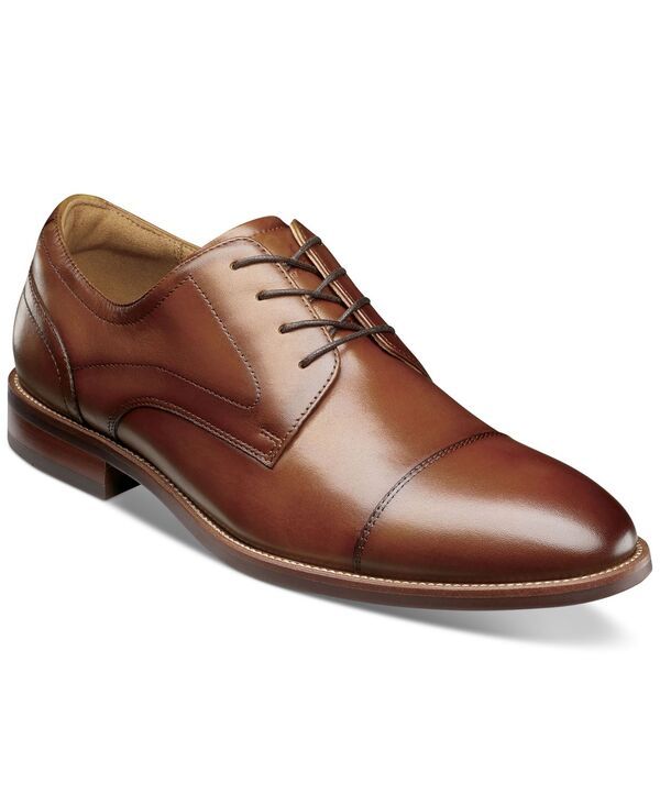 フローシャイム メンズ シューズ オックスフォード キャップ Florsheim Mens Ruvo CapToe Oxford Dress Shoe Cognac