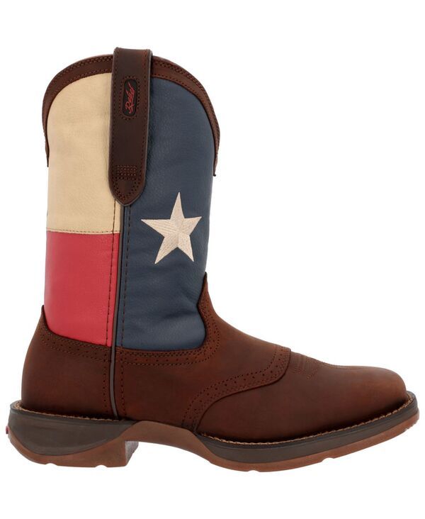 ドゥランゴ メンズ シューズ ブーツ・レインブーツ Durango Mens Rebel by Texas Flag Western Boot Dark brown and texas flag ブラ