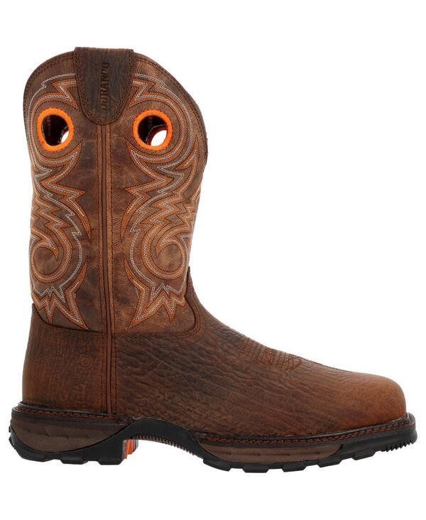 ドゥランゴ メンズ シューズ ブーツ・レインブーツ Durango Mens Maverick XP Composite Toe Western Work Boot Bay brown and ste