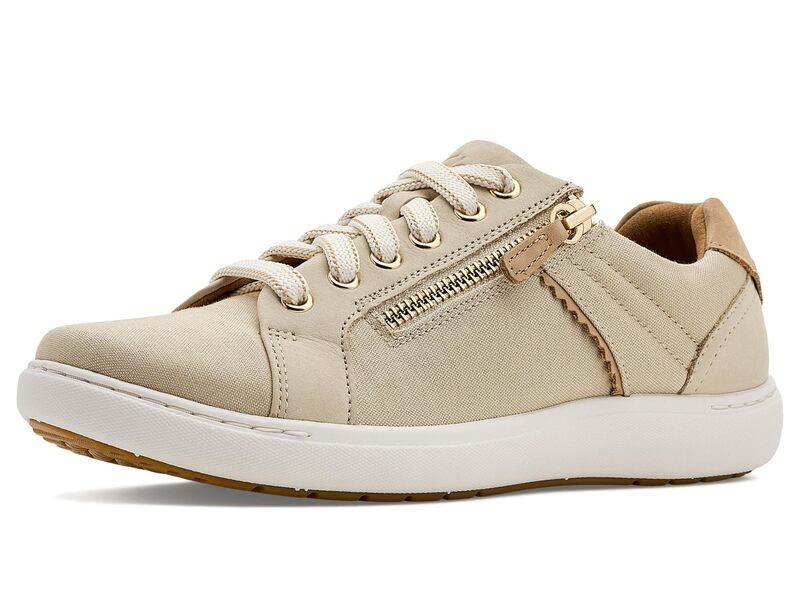 クラークス レディース シューズ スニーカー Clarks Nalle Zen Cream Textile クリーム