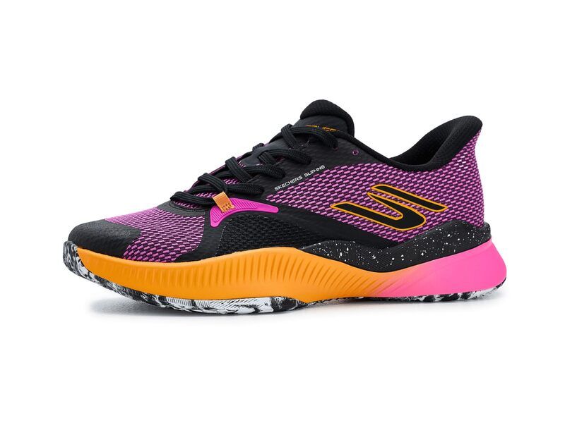 スケッチャーズ レディース シューズ スニーカー Tennishoe Hands Free Slipinskecherstate Champ Sneaker BlackPink ブラック