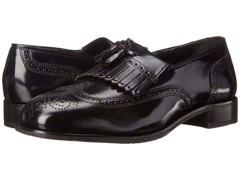 フローシャイム メンズ シューズ スリッポン・ローファー ウィングチップ Florsheim Lexington Wingtip Tassel SlipOn Black ブラック
