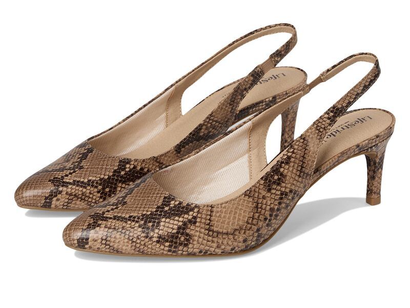 ライフストライド レディース シューズ ヒール LifeStride Annalise Slingback Shoes Taupe Multi トープ