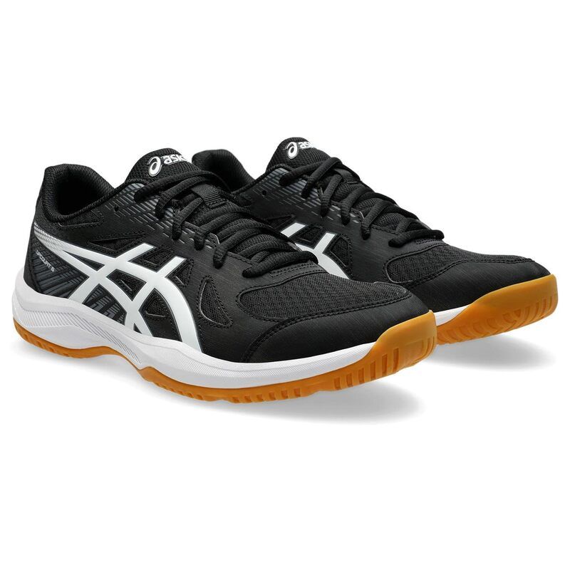 アシックス メンズ シューズ スニーカー ASICS Upcourt 6 Volleyball Shoe BlackWhite ホワイト