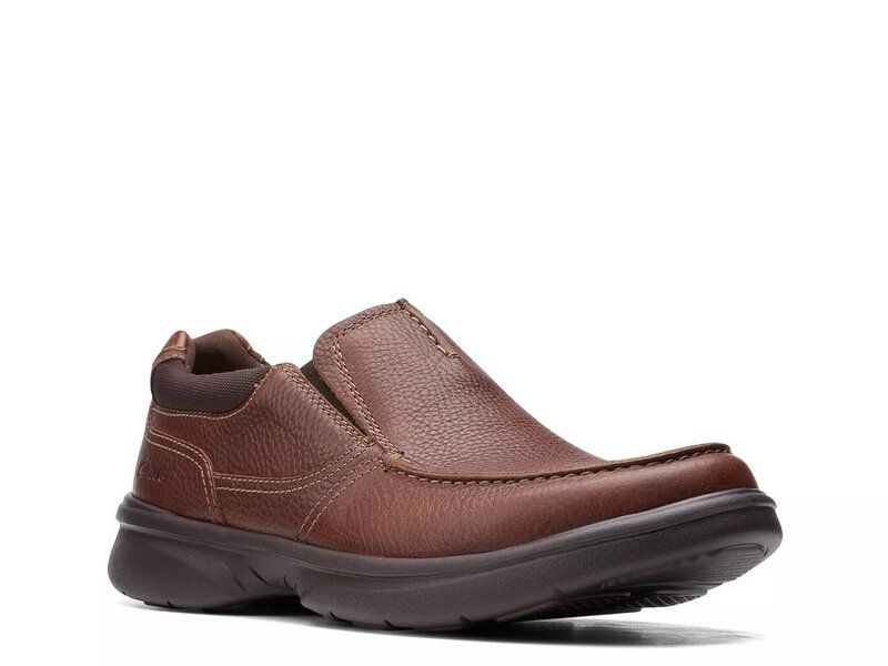 クラークス メンズ シューズ スリッポン・ローファー Clarks Bradley Free SlipOn Dark Brown ブラウン