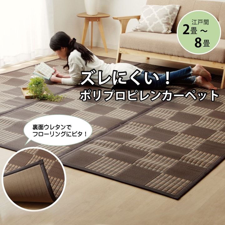 足元から、部屋の空気が変わる Fウィード ラグ 約261×352cm