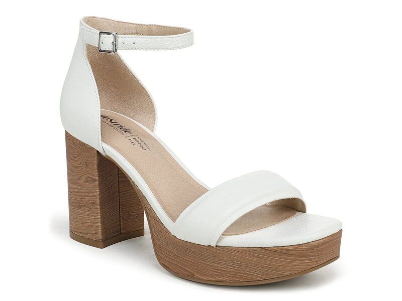 ライフストライド レディース シューズ サンダル プラットフォーム LifeStride Ashland Platform Sandal White ホワイト