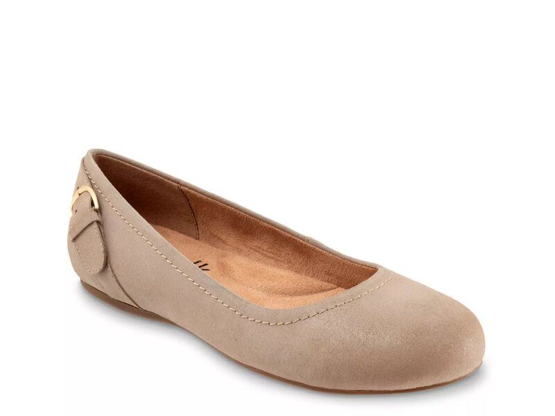 ソフトウォーク レディース シューズ パンプス Softwalk Sydney Ballet Flat Beige Suede ベージュ