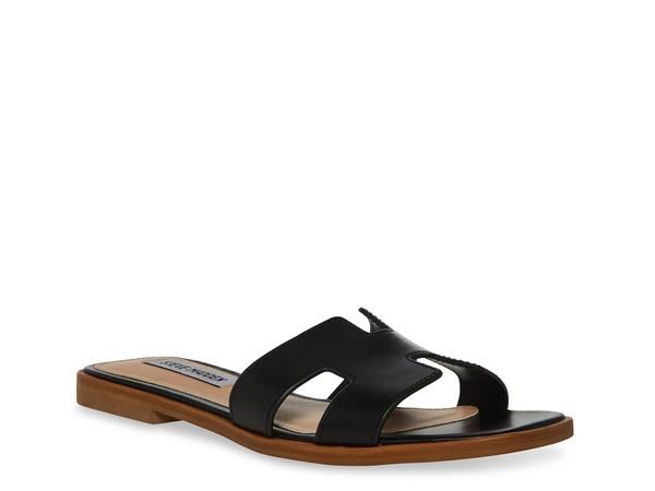 スティーブ マデン レディース シューズ サンダル Steve Madden Hayden Sandal Black Leather ブラック
