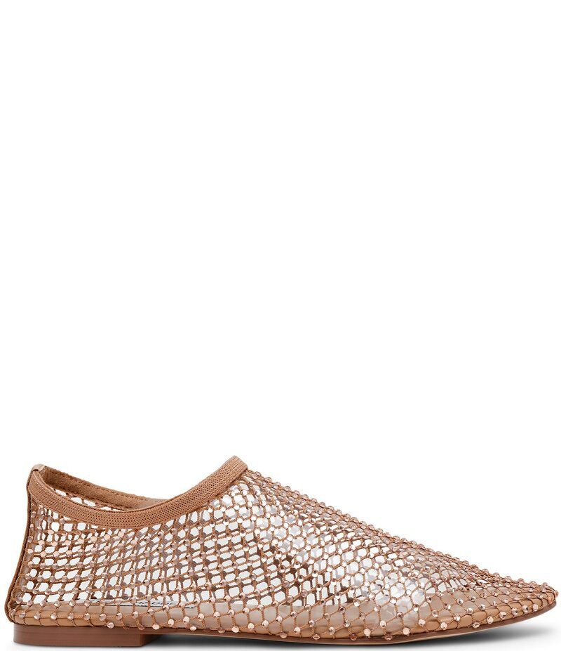 スティーブ マデン レディース シューズ パンプス メッシュ Steve Madden MinoR Mesh Rhinestone Flats Blush ブラッシュ