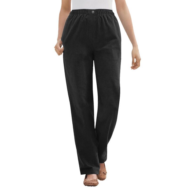 ウーマン ウィズイン レディース ボトムス カジュアルパンツ コーデュロイ プラスサイズ Woman Within Womens Plusize 7Day Corduroy StraightLeg P