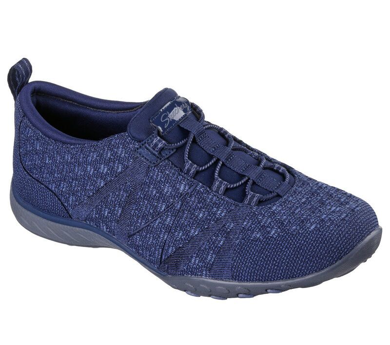 スケッチャーズ レディース シューズ サンダル リラックスフィット ニット Skechers Relaxed Fit Breatheasy SereKnity Womenshoes Navy ネイビー
