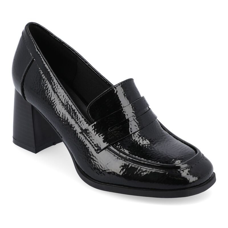 ジュルネ コレクション レディース シューズ パンプス Journee Collection Malleah Tru Comfort Foam Womens Pumps Patent Black ブラ
