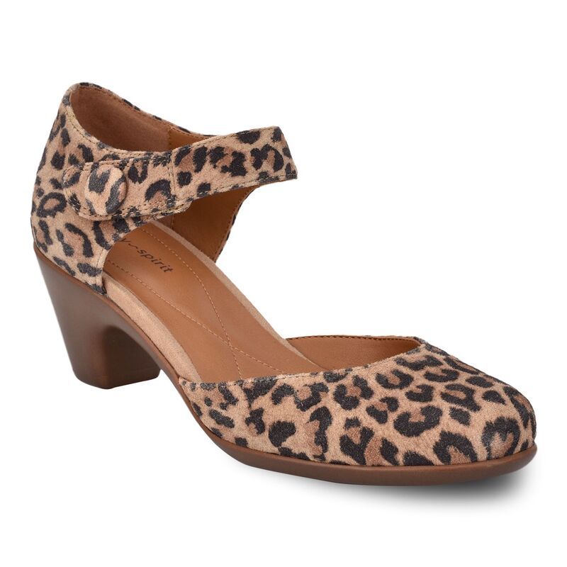 イージースピリット レディース シューズ パンプス ヒール Easy Spirit Clarice Womens Heels Leopard アニマル