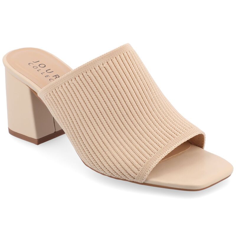 ジュルネ コレクション レディース シューズ パンプス Journee Collection Lorenna Womens Mules Beige ベージュ