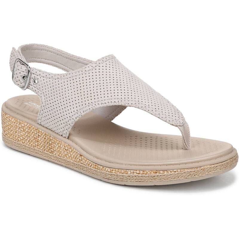 ライフストライド レディース シューズ サンダル LifeStride Beachy Womens Raffia Thong Sandalsand サンド