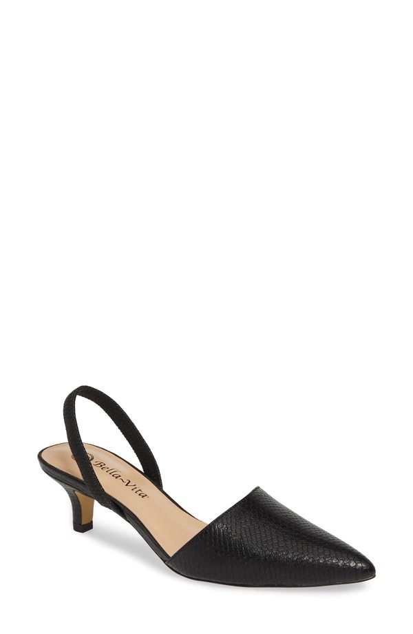 ベラヴィータ レディース シューズ ヒール Bella Vita Sarah II Slingback Pump Blk Snake