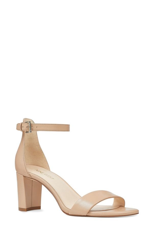 ナインウェスト レディース シューズ ヒール サンダル アンクル Nine West Pruce Ankle Strap Sandalight Naturaleather