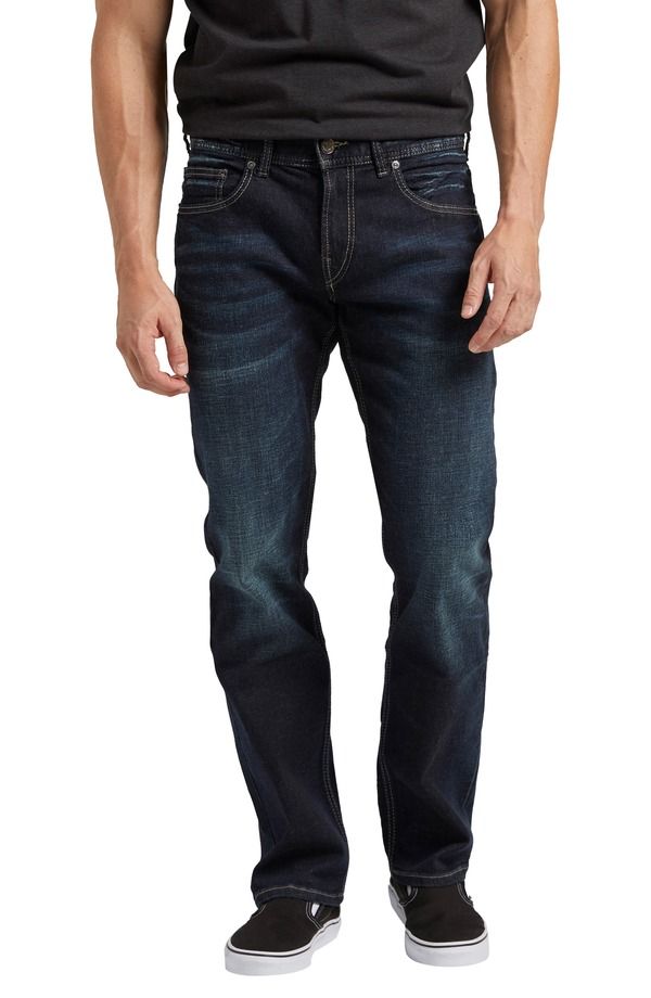 シルバー ジーンズ メンズ ボトムス デニムパンツ ストレート Silver Jeans Co Allan Straight Leg Jeans Indigo インディゴ