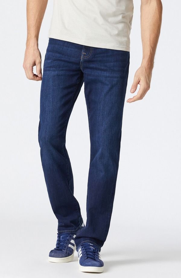 マーヴィ ジーンズ メンズ ボトムス デニムパンツ Mavi Jeans Matt Relaxed Straight Fit Jeans Deep Brushed Williamsburg