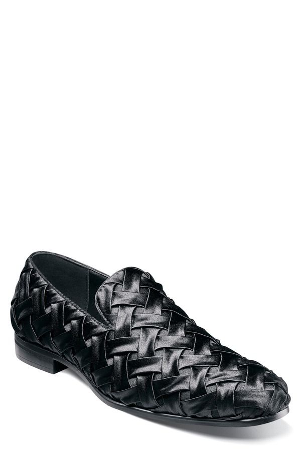 ステイシーアダムス メンズ シューズ サテン ローファー Stacy Adamsavoir Satin Slip On Loafer Black ブラック 24,336円