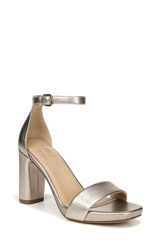 ナチュライザー レディース シューズ ヒール サンダル アンクル Naturalizer Joy Ankle Strap Sandalight Bronze Leather