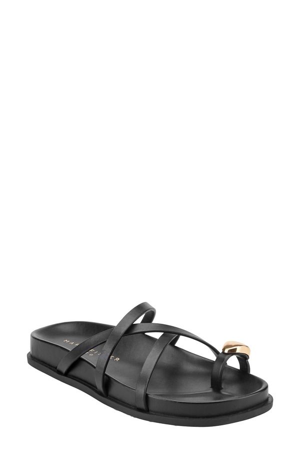 マーク・フィッシャー レディース シューズ ヒール サンダル Marc Fisher LTD Braidey Slide Sandal Black ブラック