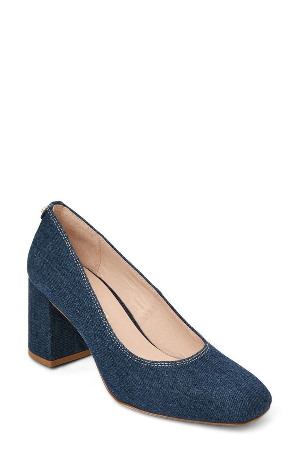 ジャックロジャース レディース シューズ ヒール Jack Rogers Lenora Block Heel Pump Blue ブルー