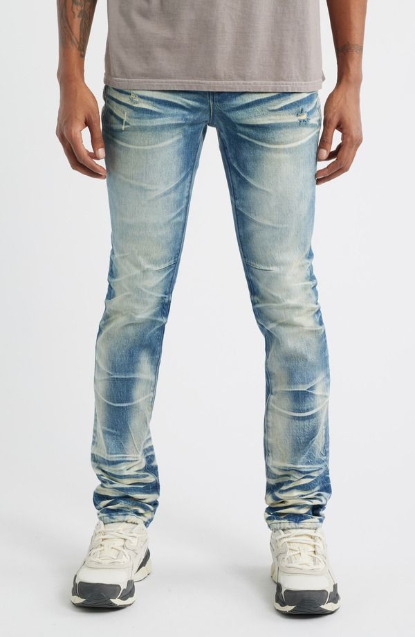 アールティーエー メンズ ボトムス デニムパンツ ジーンズ RtA Clayton Skinny Jeanstacked Medium Blue ブルー