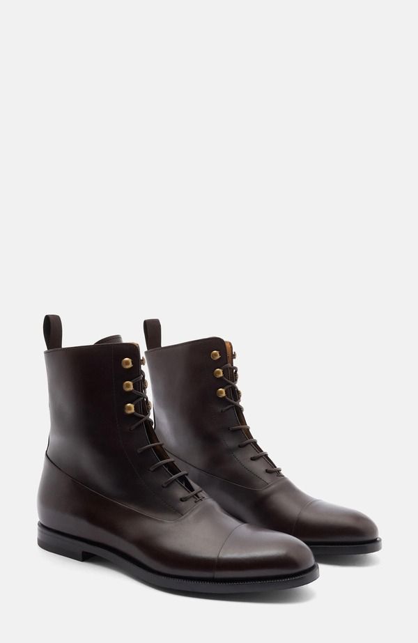 スカロッソ メンズ シューズ ブーツ・レインブーツ SCAROSSO Archie Boots Brown Calf ブラウン