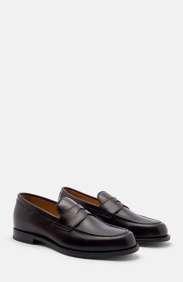 スカロッソ メンズ シューズ ローファー SCAROSSO Edward Loafers Burgundy Calf バーガンディ