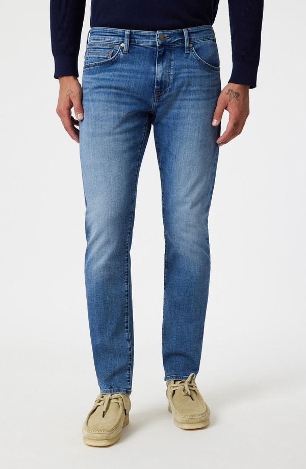 マーヴィ ジーンズ メンズ ボトムス デニムパンツ スリムフィット Mavi Jeans Jake Slim Fit Jeans Mid Brushed Nashville