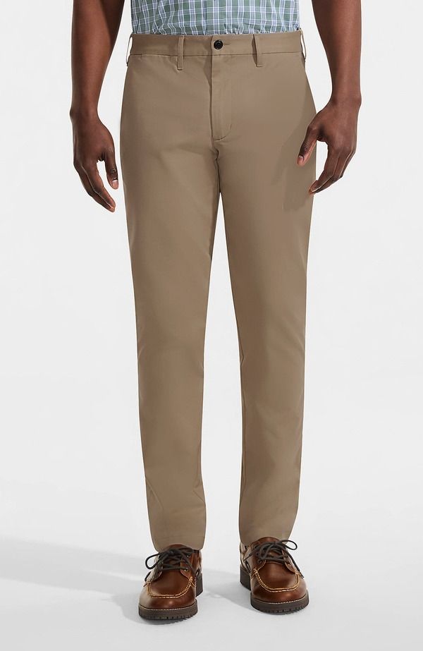 ランズエンド メンズ ボトムス カジュアルパンツ スリムフィット Lands End Travel Kit Slim Fit Chino Pant Khaki カーキ