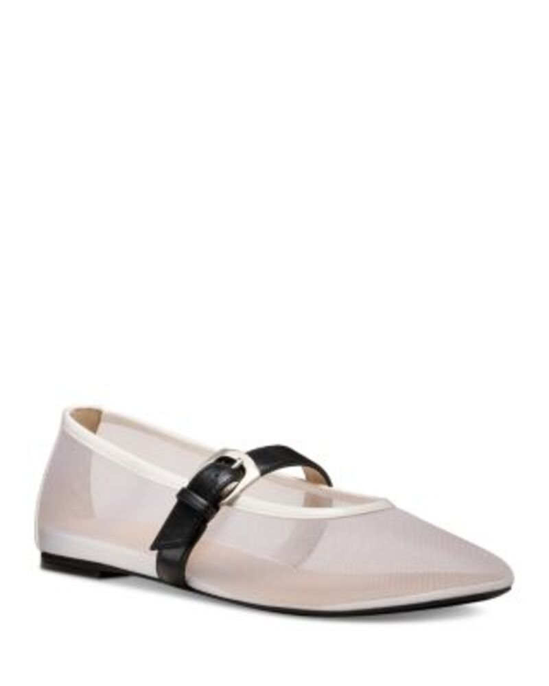 スチュアート ワイツマン レディース シューズ パンプス トール Stuart Weitzman Womensai Bareitall Mary Jane Flats WhiteBlancoBlack
