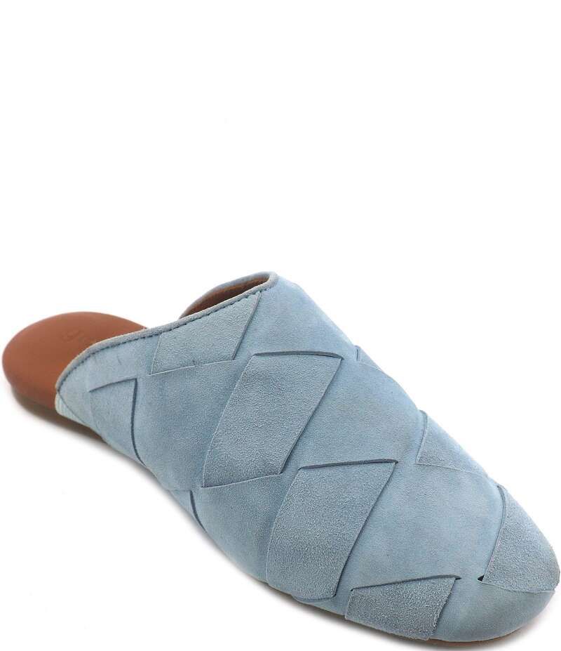 ジェントルソウルズ レディース シューズ パンプス スエード Gentle Souls Westley Woven Suede Mules Ashley Blue ブルー